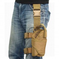 10Dare Thigh Holster for Pistols & Air Pistols | Pistol Pouch & Bags | Khakhi [HSN 4202