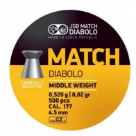 JSB Match Diabolo (0.177) Yellow-Middle - 4.50mm-0015-500 | Flat Head Pellets