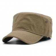 10Dare Baseball Style Outdoor Army Cap with Skull Embroidery | Khaki | Cap for Men & Women | Cotton | Outdoor Headgear [HSN 6501