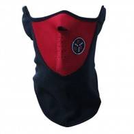 10Dare Balaclava Half Face Fleece Warm Thermal Veil Mask | Face & Neck Protection | Red | Winter Wear | Cycling, Skiing, Biking, Cold Wind Safety
