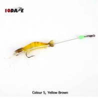 10Dare Fishing Bait - Shrimps Glow In Dark Baits | Yellow Brown | 6g 9cm ABS | Fishing Lures & Baits [HSN 9507