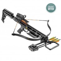EK Archery 175lbs Crossbow Jaguar II Package | Red Dot Sight & 3 Arrows | Archery Bows & Arrows [ HSN 95069990