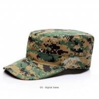 10Dare Camo Army Patrol Cap | C5 Digital Dark Jungle Camo | 59cm Head, 8.5 CM High | Indian & US Army Jungle Cap for Men & Women | Cotton | Outdoor Headgear [HSN 6501