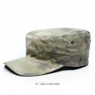 10Dare Camo Army Patrol Cap | C7 Light Jungle Camo | 59cm Head, 8.5 CM High | Indian & US Army Jungle Cap for Men & Women | Cotton | Outdoor Headgear [HSN 6501
