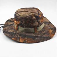 10Dare Camo Boonie Hat | Dry Leaves Autumn Camouflage | 56cm-60cm(Adjustable) Head, 6.5 CM High | Boonie or Army Rangers Hat for Men & Women | Cotton | Outdoor Headgear [HSN 6501