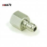 10Dare Adapter Connects PX100 PCP Fill Probe to Compressor Pump | 1/8 BSPP Female & 8mm Q/D Male | Precihole PCP to Yong Heng/10Dare Hand Pump Compressors