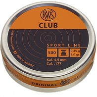 RWS Club 0.177 Cal 500 Pellets | Flat Head [ HSN 93062900