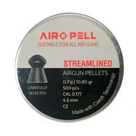 Airopell Streamlined 10.80gr | 4.5 (0.177) Round Head | Pellets [ HSN 93062900
