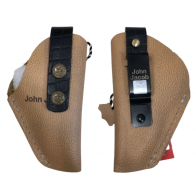 Pure Leather Beige Crocodile Print for Handguns | Colt Python | Glock 17 Holster | Webley Scott Holster | Pistol Cover YB-15 [ HSN - 4202