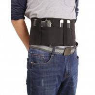 10Dare Waist Holster Stretchable for Air Pistols, Mobile Phones | Under/Over Shirt | Pistol Pouch & Bags | Black N [HSN 4202