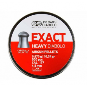 buy JSB Exact Heavy (0.177) Cal - 10.34 Grains-500 | Round Head Pellets best price 10kya.com