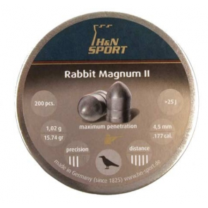 buy H&N Rabbit Magnum II (0.177) Cal-15.74 Grains-200 Pellets | Round Nose Head on 10kya.com