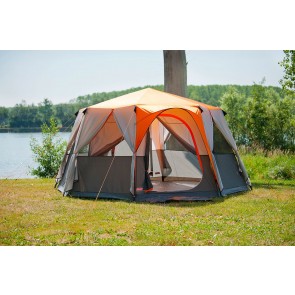 Coleman Cortes Octagon 8 Person Family Tent with Wheeled Carry Bag (Orange) | HSN 63062990