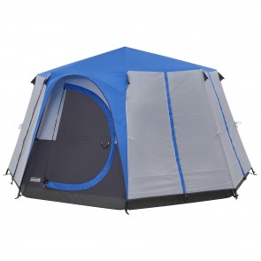 Coleman Cortes Octagon 8 Person Family Tent with Wheeled Carry Bag (Blue) | HSN 63062990