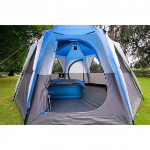 Coleman Cortes Octagon 8 Person Family Tent with Wheeled Carry Bag (Blue) | HSN 63062990