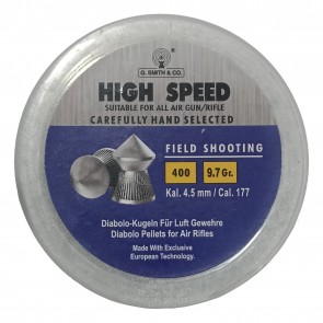 G Smith & Co High Speed Pellets 0.177 (4.5mm) 400 Pellets - 9.7gr