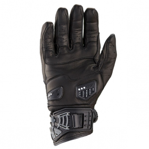 KNOX Hand Armour Orsa Leather Motorbike Gloves | Black-White