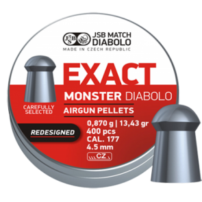 JSB Redesigned Exact Monster Diabolo Pellets .177 400 pellet