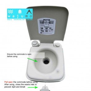 Advance Camping/Outdoor Toilet on Rent | Wajumo-ATG Camper Toilet with Flush & Jet Spray Toilet Complete Set | Camping Toilets on Rent India [HSN 996312