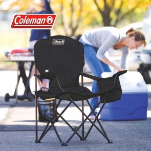 Coleman Oversized Quad Cooler Chair Black | 2000020267 | Camping & Outdoor Chairs & Furniture India [ HSN 94017900