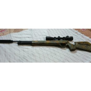Buy Pre-Owned Precihole Achilles X1 Camo Combo With Hand Pump | Scope | Suppressor (Used Airgun)