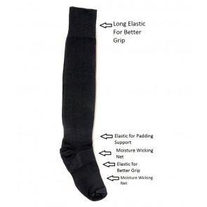 International Standard Design Black Football Socks - 3 Pairs | kfootballblackpc03 [ HSN 61