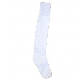 International Standard Design White Football Socks - 1 Pair | kfootballwhitepc01