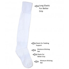 International Standard Design White Football Socks - 5 Pairs | kfootballwhitepc05 [ HSN 61
