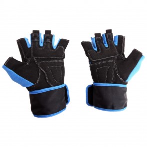 Mayor Pacifico Blue-Black Gym Gloves-MGG700