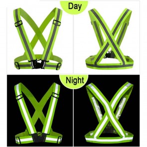10Dare Reflective Strap X-Vest Adjustable | for Cyclists, Bikers, Sportsmen, Workers, Fishermen, Outdoorsmen  | 1 X StrapVest Pack | Safety & Security Gear