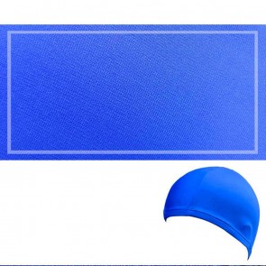 10Dare Swimming Cap | Nylon+Spandex Stretch Fabric | Full Ears Cover | Size M-L | Dark Blue