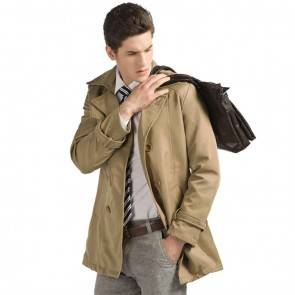 Classic Trench/Over Coat for Men & Women | Khaki | Double Breast Design | Stylish Polyester/Cotton Winter Wear [HSN 62
