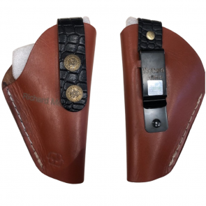 Pure Leather Brown Plain Grain Holster for Handguns | Colt Python | Glock 17 Holster | Webley Scott Holster | Pistol Cover YB-15 [ HSN - 4202