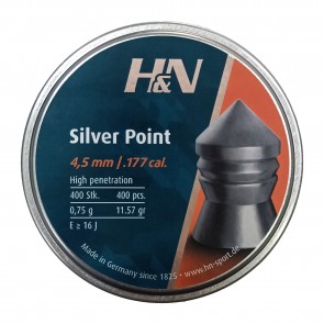 H&N Silver Point .177 Cal, 11.57 Grains  | Pointed 500 [ HSN 93062900