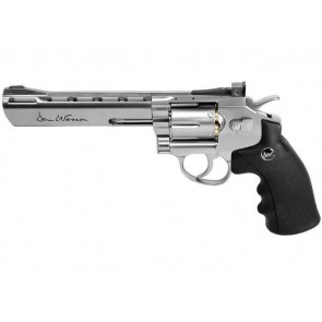 Dan Wesson 6 Inch Revolver Silver Steel 12G CO2 | BB's Air Revolver HSN 93040000