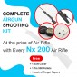 Athena NX200 Nitro Piston FREE Package worth Rs 1368 | Long Black Barrel | Camo Finish Stock | 4.5 Cal 0.177 | Buy Break Barrel Air Rifle India