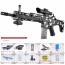 Automatic Assault Toy Rifle | Green | Hydrogel SCAR Replica | 10kya.com Shooting Toys India