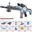 Automatic Assault Toy Rifle | Green | Hydrogel SCAR Replica | 10kya.com Shooting Toys India