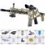 Automatic Assault Toy Rifle | Blue | Hydrogel SCAR Replica | 10kya.com Shootin3g Toys India