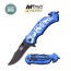 M-Tech DS-A046BL Spring length Assisted Knife-Blue 4.5 "Closed | Hunting & Survival Tools | 10kya.com Airgun India Online Store