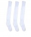 International Standard Design White Football Socks - 3 Pairs | kfootballwhitepc03
