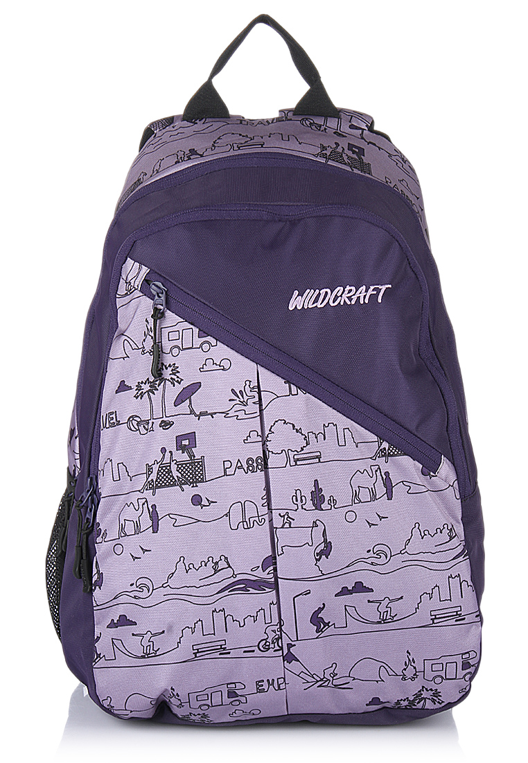 wildcraft purple backpack