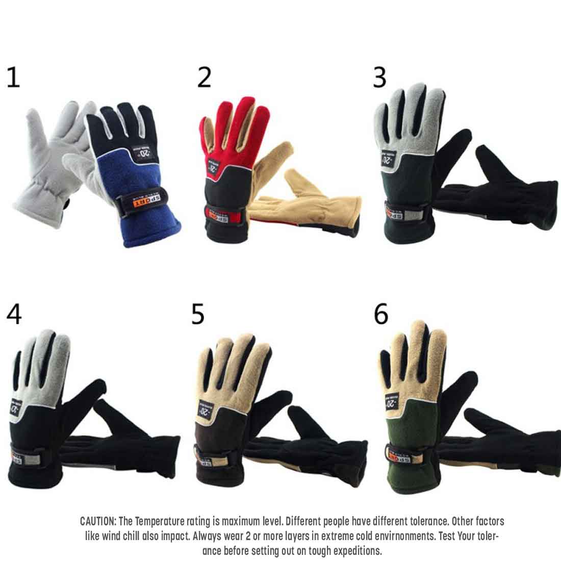 Thick Winter Gloves for Biking, Skiing, Outdoors - 10kya.com